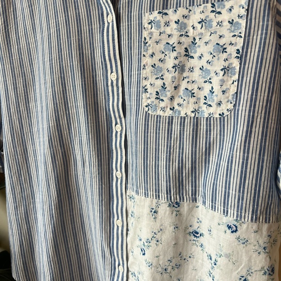 Lucky Laura Ashley Print Mix Boyfriend Shirt - Picture 4 of 10